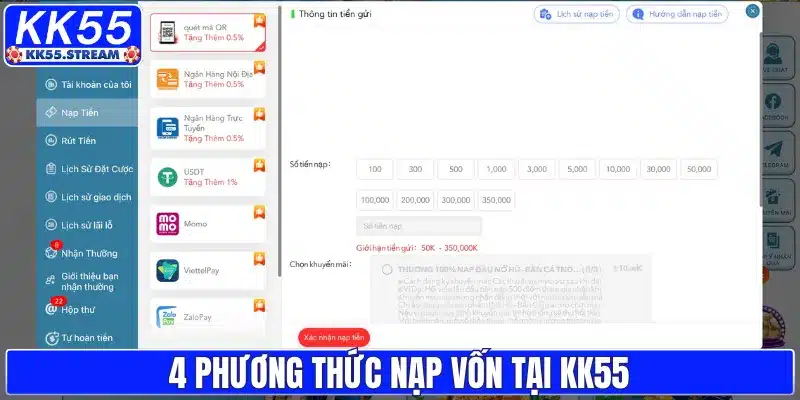 Nạp Tiền KK55 – Tìm Hiểu Các Bước Giao Dịch Online An Toàn - rilusa